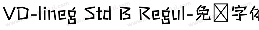 VD-lineg Std B Regul字体转换